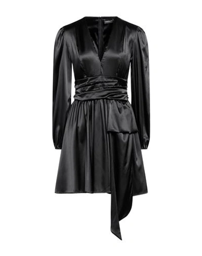 Shop Vanessa Scott Woman Mini Dress Black Size L Polyester