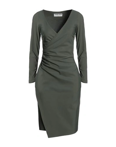 Shop Chiara Boni La Petite Robe Woman Mini Dress Military Green Size 4 Polyamide, Elastane