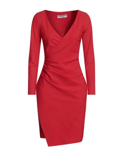 Shop Chiara Boni La Petite Robe Woman Mini Dress Red Size 4 Polyamide, Elastane
