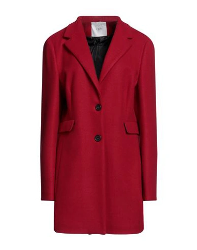 Shop Eph Woman Coat Red Size 10 Polyester