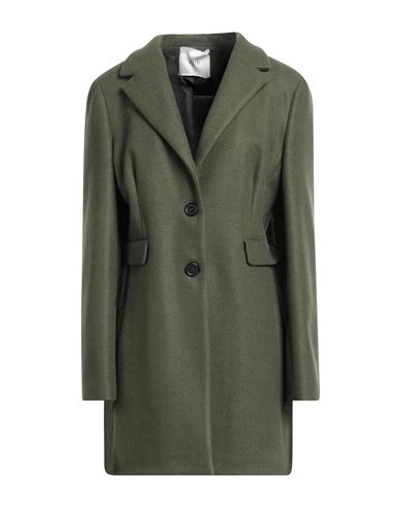 Shop Eph Woman Coat Military Green Size 12 Polyester