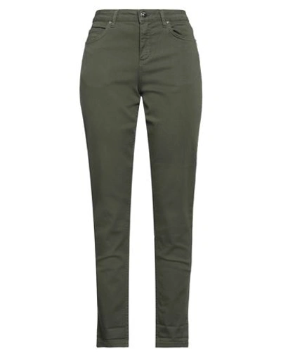 Shop Liu •jo Woman Pants Military Green Size 28 Cotton, Elastane