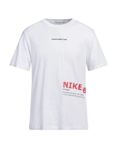 Shop Department 5 Man T-shirt White Size L Cotton