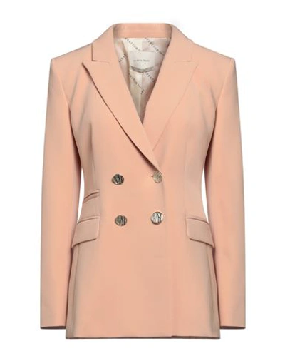 Shop Anna Molinari Woman Blazer Blush Size 8 Polyester, Elastane In Pink