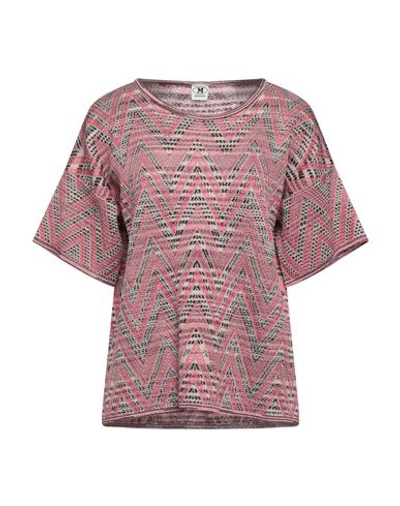 M Missoni Woman Sweater Fuchsia Size S Viscose, Wool, Metallic Fiber, Polyamide In Pink