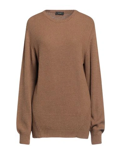 Shop Kaos Woman Sweater Sand Size L Polyamide, Wool, Viscose, Cashmere In Beige