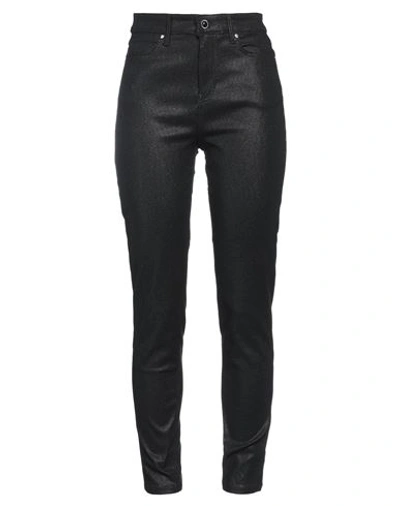 Shop Guess Woman Pants Black Size 25w-29l Viscose, Polyamide, Elastane