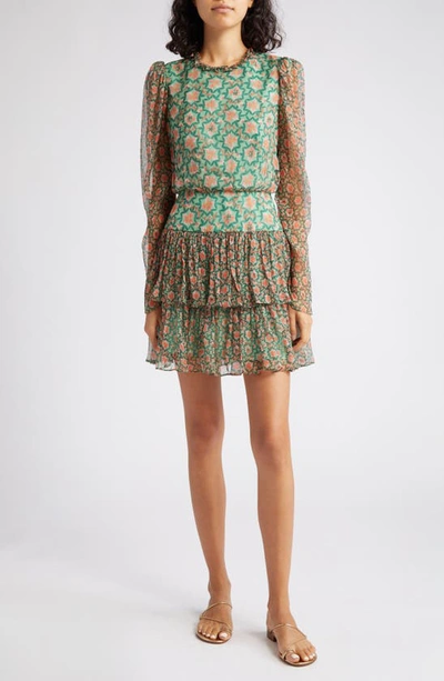 Saloni Ava-b Dress In 1792/ 1793-sorrel Olive/ Sml