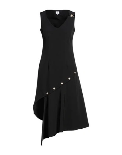 Gil Santucci Woman Mini Dress Black Size 4 Polyester, Elastane In Black