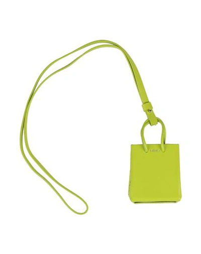 Shop Medea Woman Shoulder Bag Light Green Size - Soft Leather