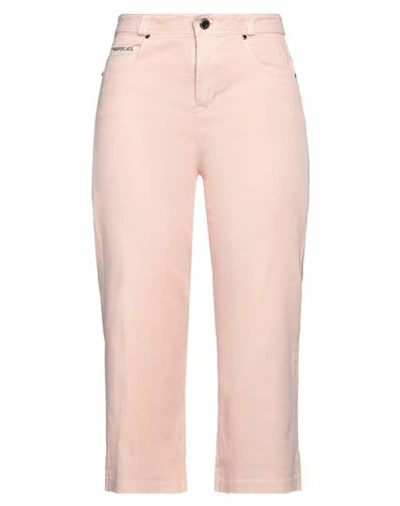 Shop Freddy Woman Pants Light Pink Size M Cotton, Elastane