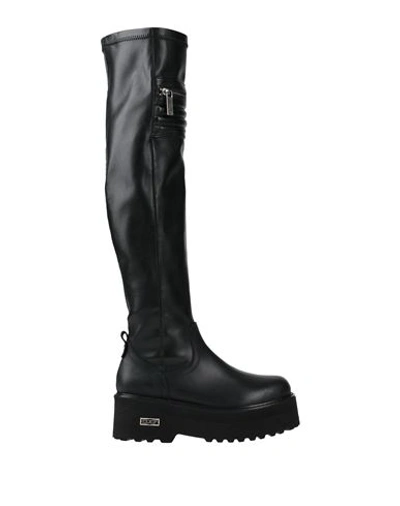 Shop Cult Woman Boot Black Size 8 Soft Leather, Synthetic Fibers