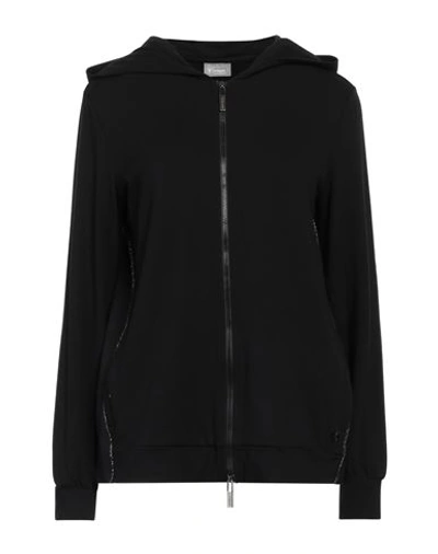 Shop Freddy Woman Sweatshirt Black Size Xs Viscose, Elastane, Polyester