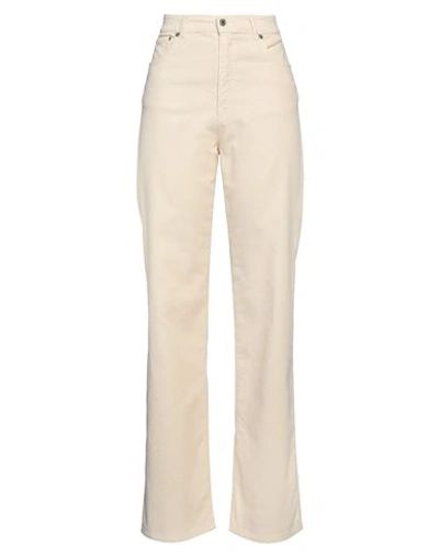 Shop Mauro Grifoni Grifoni Woman Pants Cream Size 27 Cotton, Elastane In White