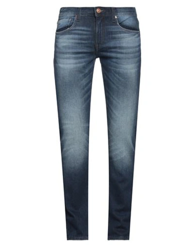 Shop Armani Exchange Man Jeans Blue Size 33 Cotton, Elastane