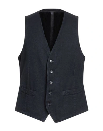 L.b.m 1911 L. B.m. 1911 Man Vest Midnight Blue Size 44 Cotton, Nylon, Elastane In Blue