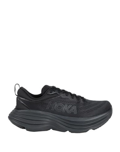 Shop Hoka One One Bondi 8 W [-] Woman Sneakers Black Size 7.5 Textile Fibers