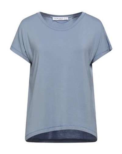 Shop Femilet By Chantelle Woman Undershirt Pastel Blue Size 12 Tencel Modal, Elastane
