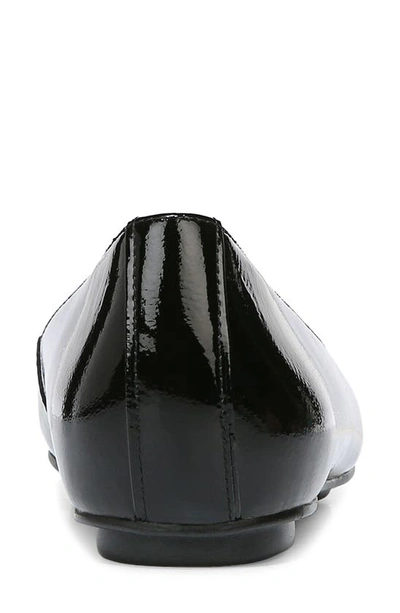 Naturalizer Women's Maxwell Round Toe Ballet Flats In Black Patent Leather
