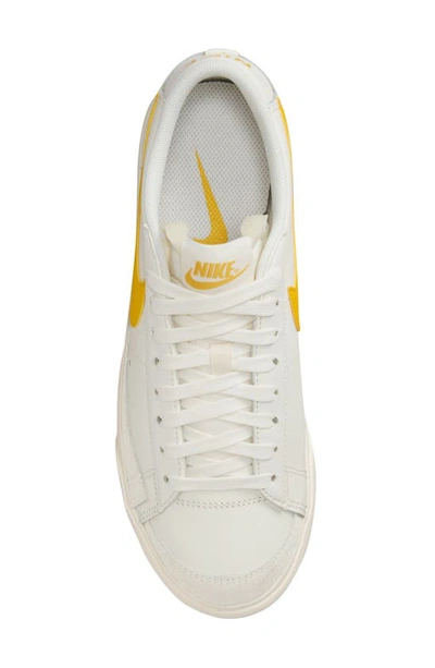 Shop Nike Blazer Low Platform Sneaker In Sail/ Vivid Sulfur-pale Ivory