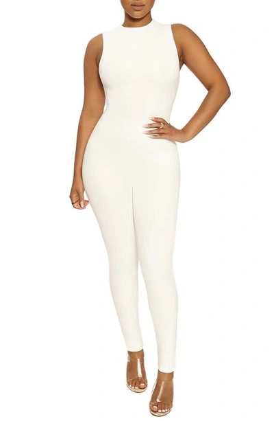 Shop Naked Wardrobe The Nw Sleeveless Jumpsuit In White