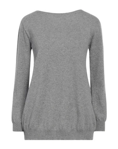 Shop Shirtaporter Woman Sweater Grey Size 8 Wool, Cashmere