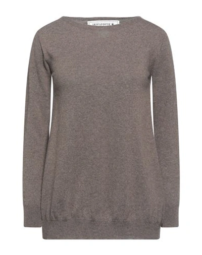 Shop Shirtaporter Woman Sweater Khaki Size 4 Wool, Cashmere In Beige