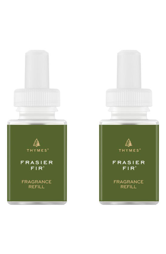 Pura X Thymes Frasier Fir 2-pack Diffuser Fragrance Refills In Green