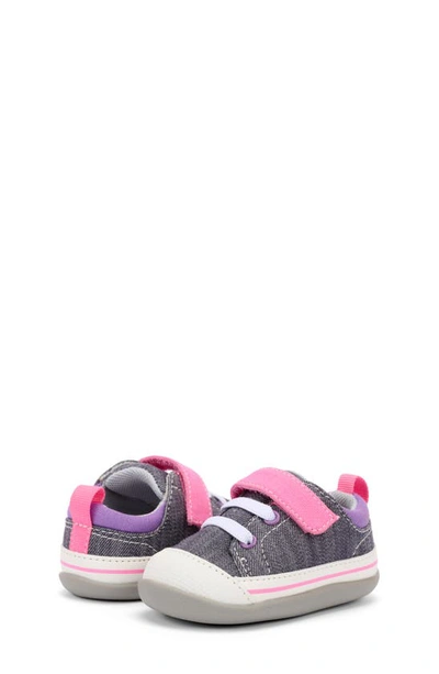 Shop See Kai Run Stevie Ii Sneaker In Gray/ Pink