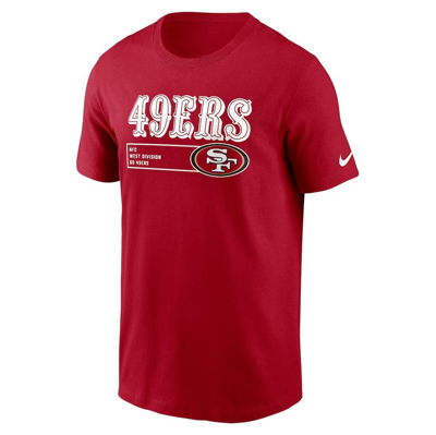 Shop Nike Scarlet San Francisco 49ers Division Essential T-shirt