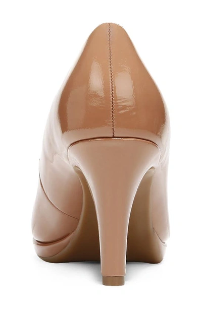 Shop Naturalizer 'michelle' Almond Toe Pump In Cafe Patent Leather
