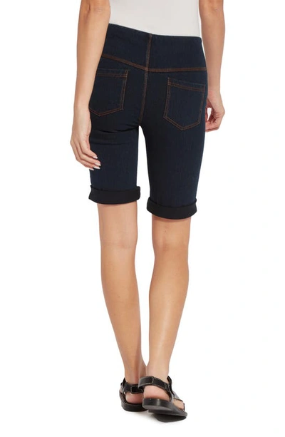 Lyssé Boyfriend Stretch Denim Shorts In Indigo