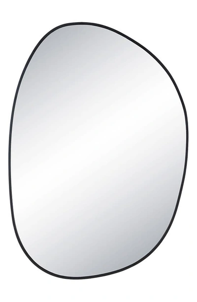 Shop Renwil Bozeman Oblong Mirror In Matte Black