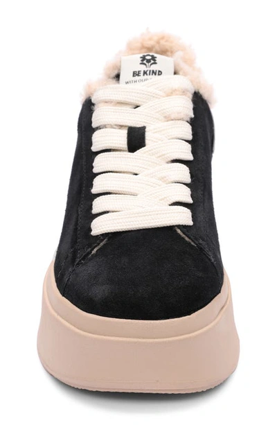 Shop Ash Moby Be Kind Faux Fur Lined Sneaker In Black
