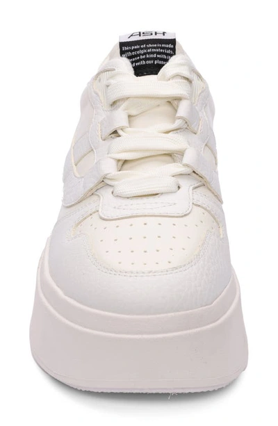 Shop Ash Match Platform Sneaker In White