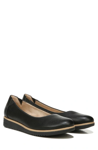 Shop Soul Naturalizer Idea Ballet Wedge Slip-on Flat In Black