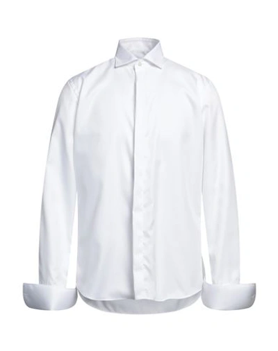 Shop Mastricamiciai Man Shirt White Size 17 Cotton