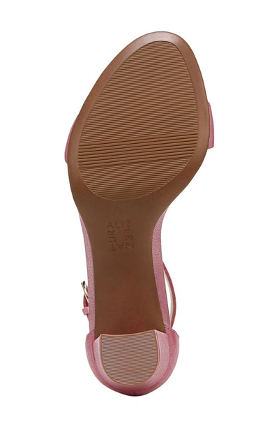 Naturalizer Vera Ankle Strap Sandal In Candy Pink Leather