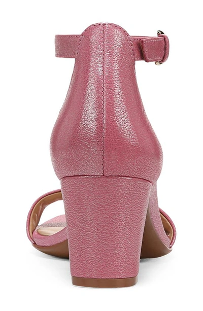 Naturalizer Vera Ankle Strap Sandal In Candy Pink Leather