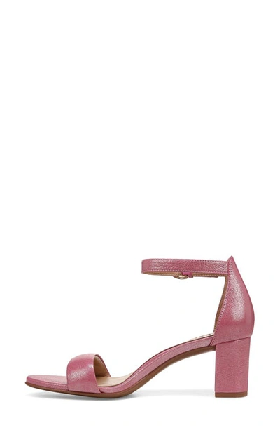 Naturalizer Vera Ankle Strap Sandal In Candy Pink Leather