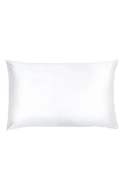 Shop Blissy Mulberry Silk Pillowcase In Pure White