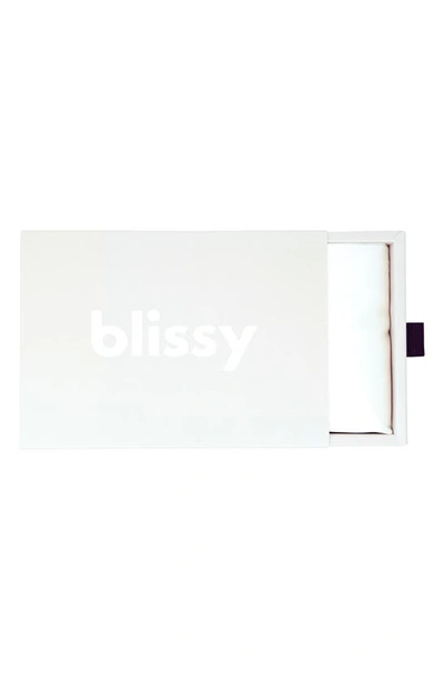 Blissy Mulberry Silk Pillowcase In Pure White