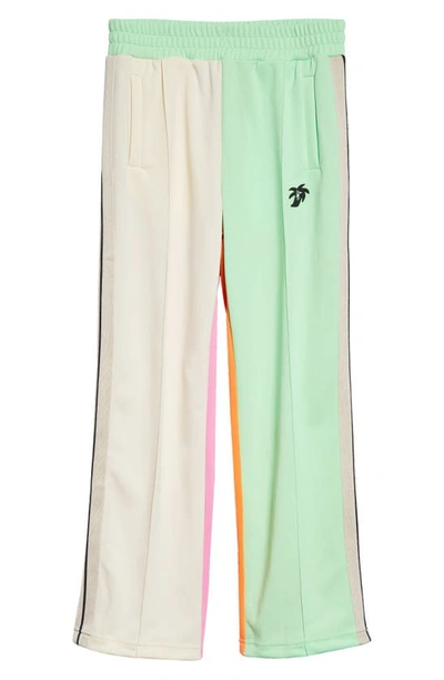 Shop Palm Angels Hunter Colorblock Track Pants In Light Green