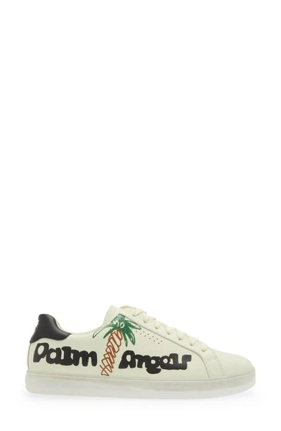 Shop Palm Angels Palm 1 Sketchy Logo Sneaker In Yellow A Black