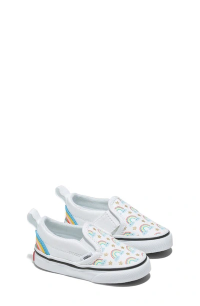 Shop Vans Kids' Classic Slip-on Sneaker In Cobra Kai True White/ Multi