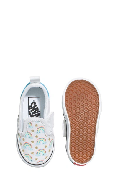 Shop Vans Kids' Classic Slip-on Sneaker In Cobra Kai True White/ Multi