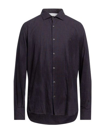 Shop Brooksfield Man Shirt Khaki Size 17 ½ Cotton In Beige