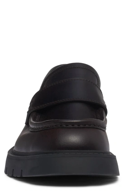 Shop Bottega Veneta Lug Sole Loafer In 1000 Black