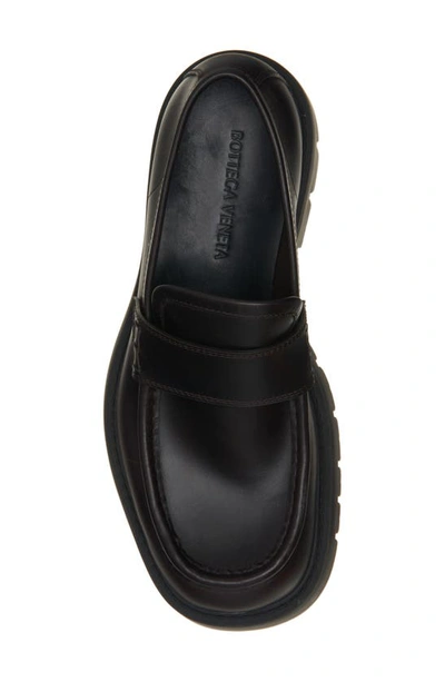 Shop Bottega Veneta Lug Sole Loafer In 1000 Black