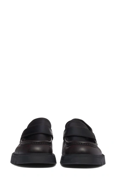 Shop Bottega Veneta Lug Sole Loafer In 1000 Black